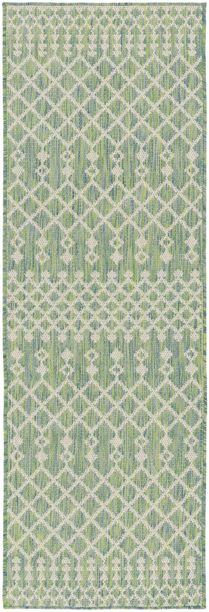 Nourison Home Positano POS02 Blue Green Contemporary Power-loomed Rug