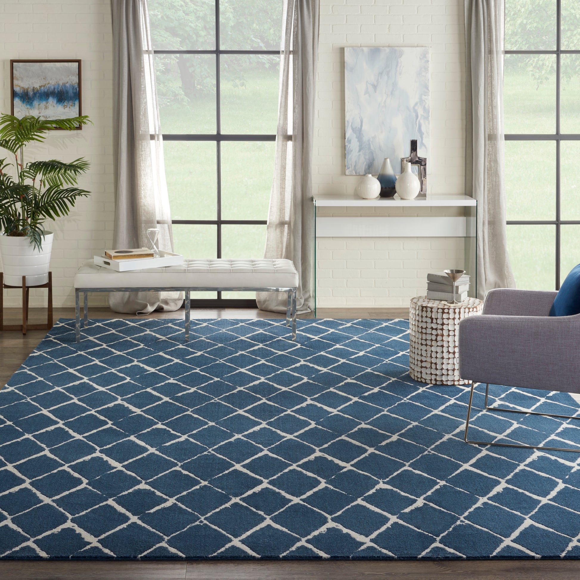 Nourison Home Twilight  Navy  Contemporary