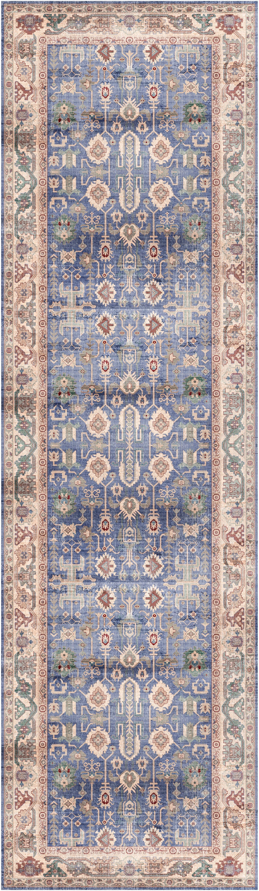 Nourison Home Vintage Home VNH02 Blue Traditional Machine Woven Rug