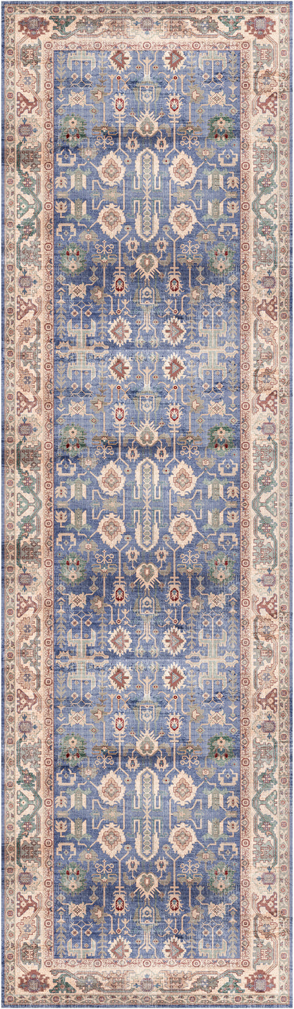 Nourison Home Vintage Home VNH02 Blue Traditional Machine Woven Rug