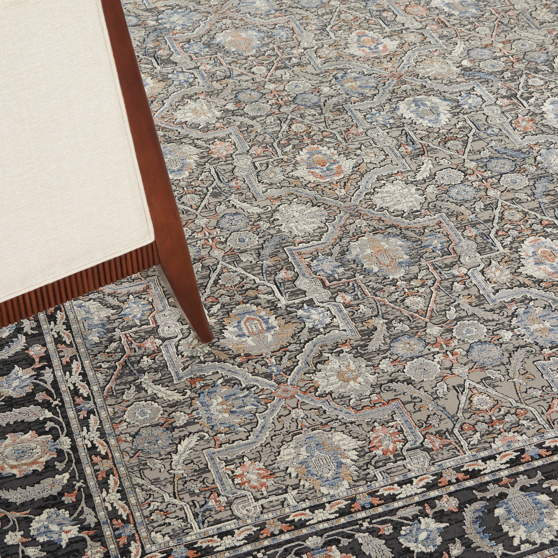 Nourison Home Starry Nights  Grey Navy  Traditional