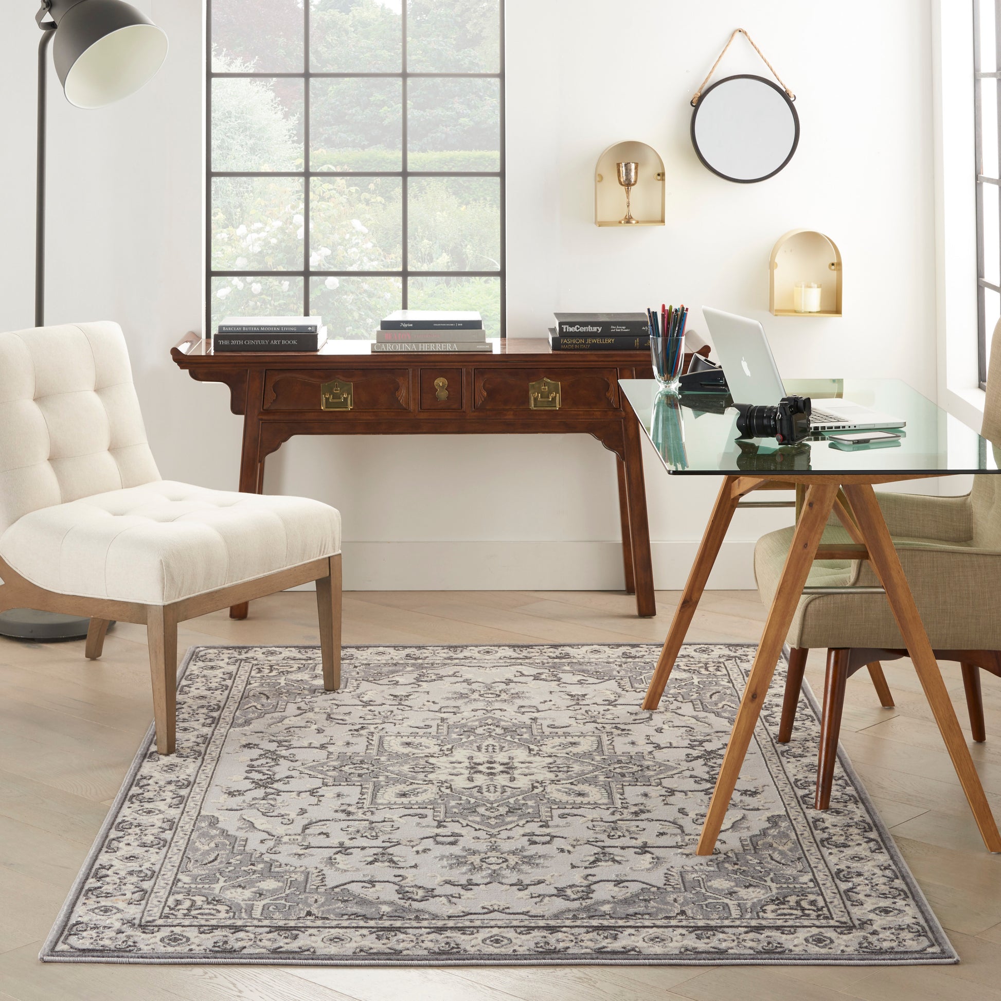 Nourison Home Grand Villa  Grey  Traditional