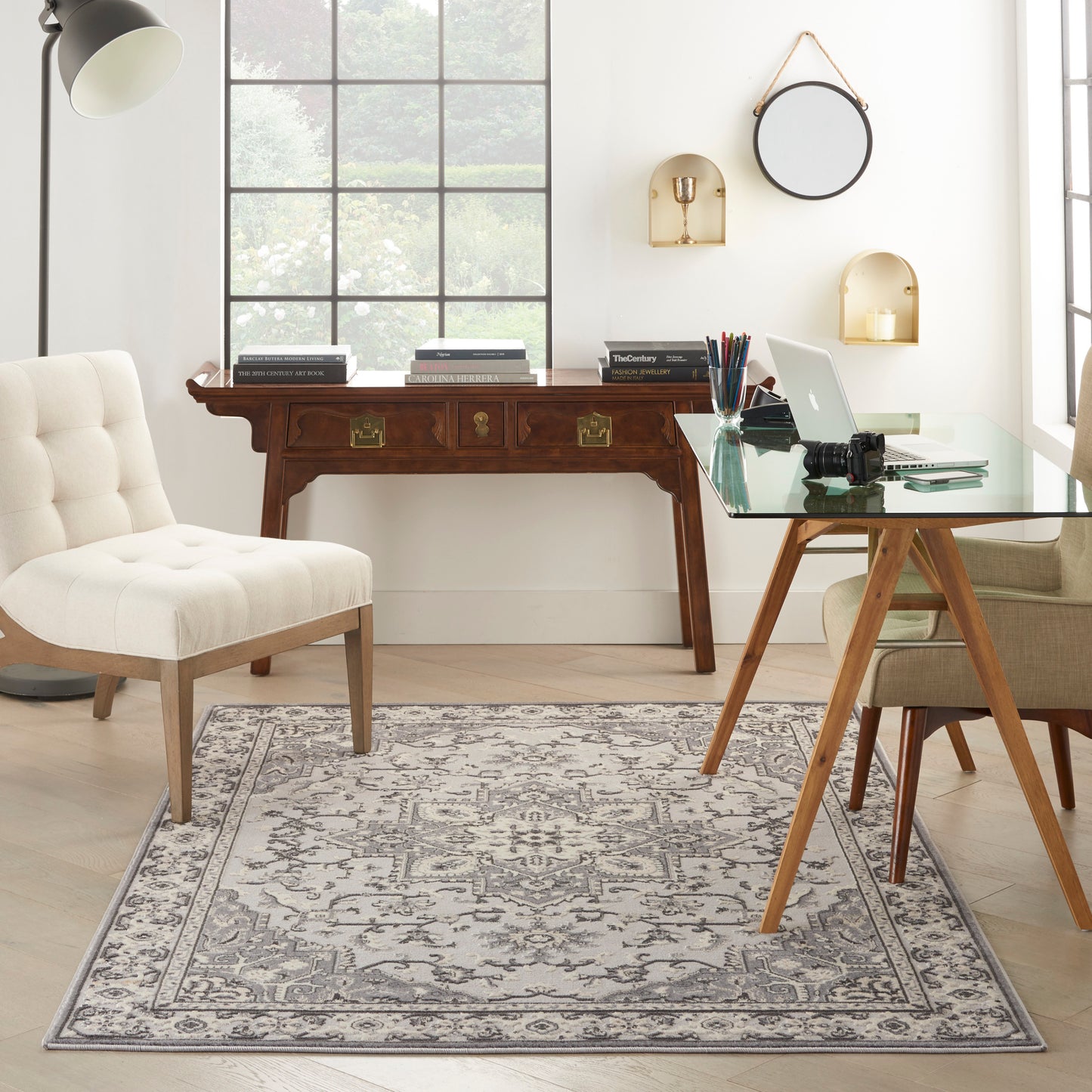 Nourison Home Grand Villa  Grey  Traditional