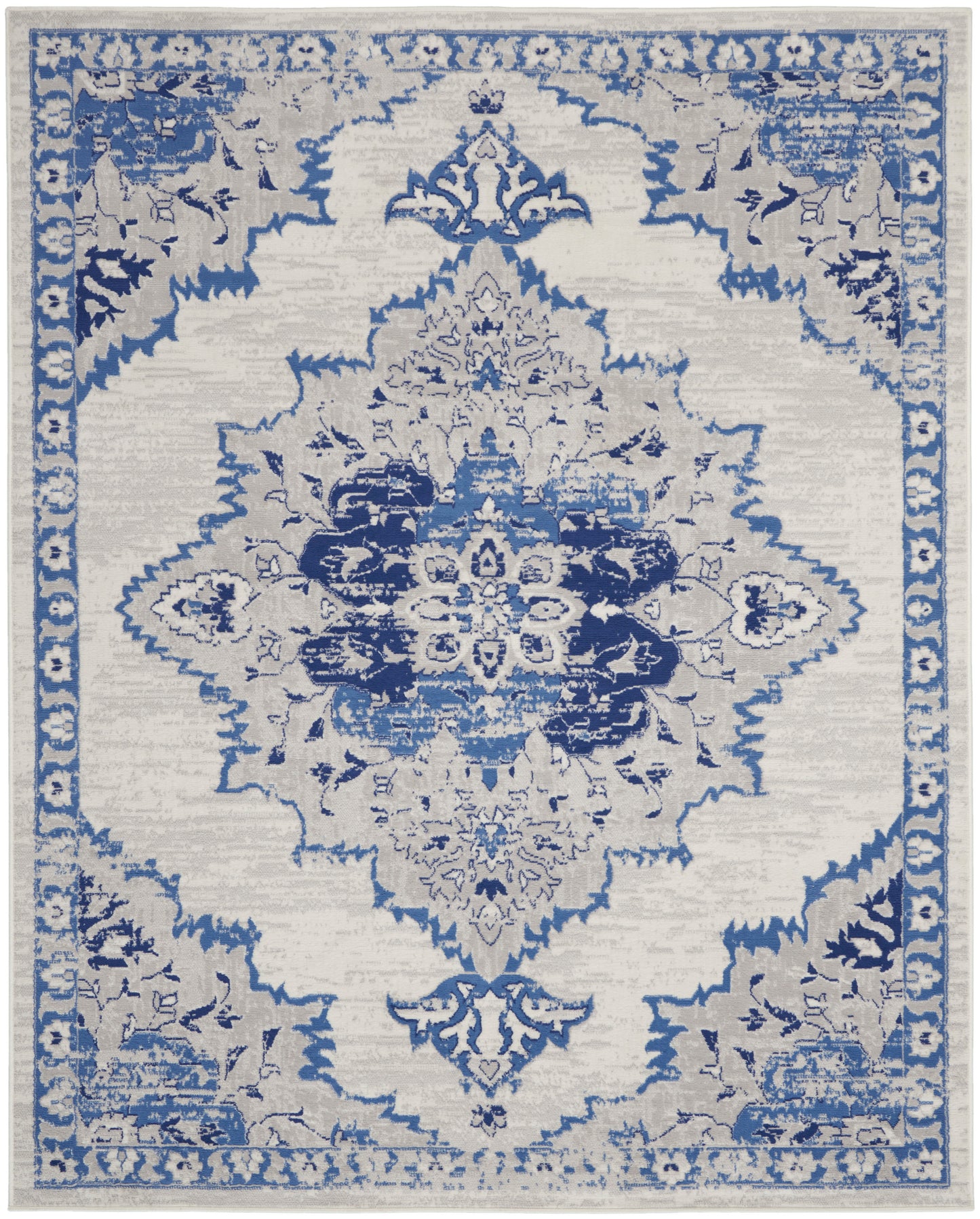 Nourison Home Whimsicle  Ivory Blue  Transitional