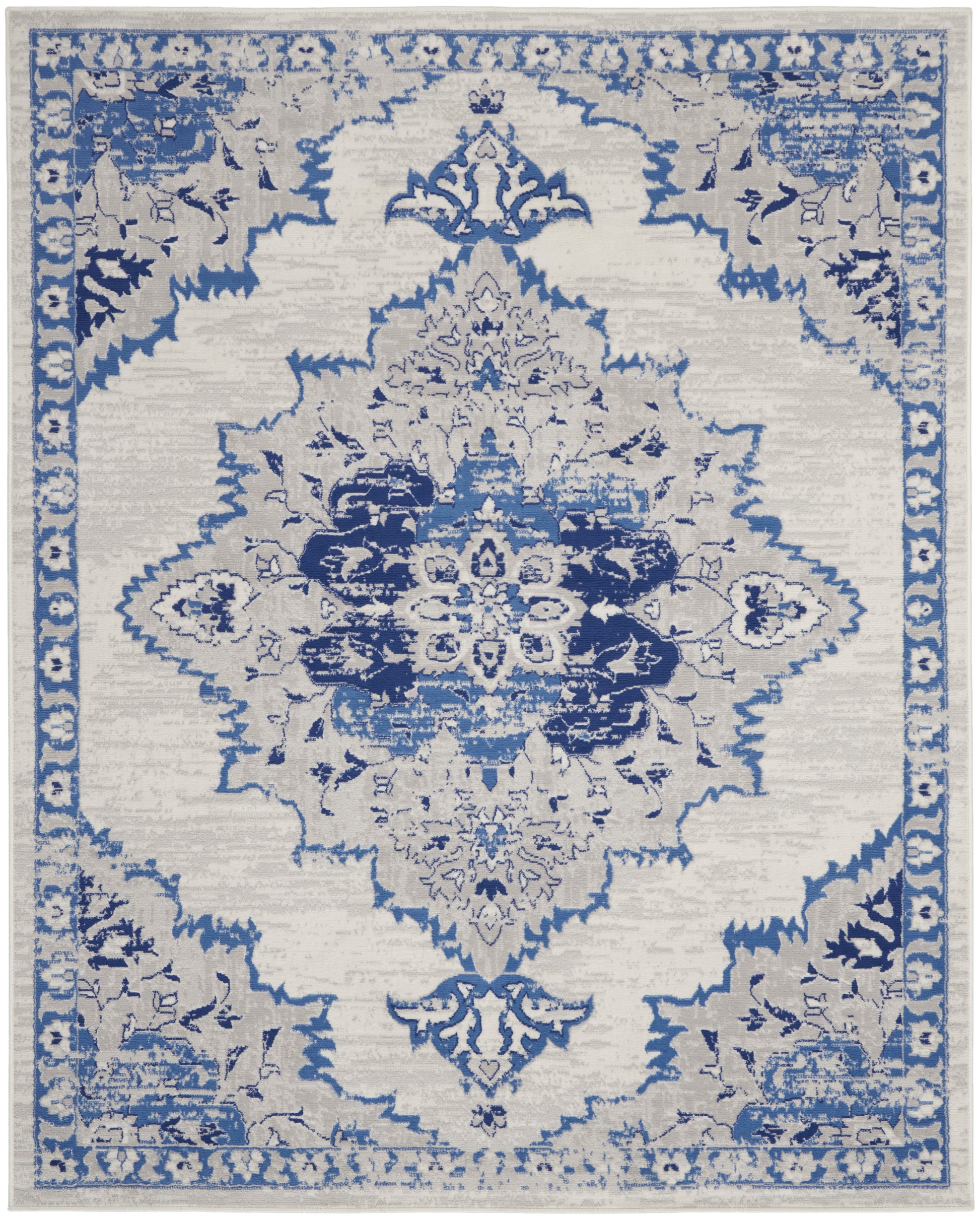 Nourison Home Whimsicle  Ivory Blue  Transitional