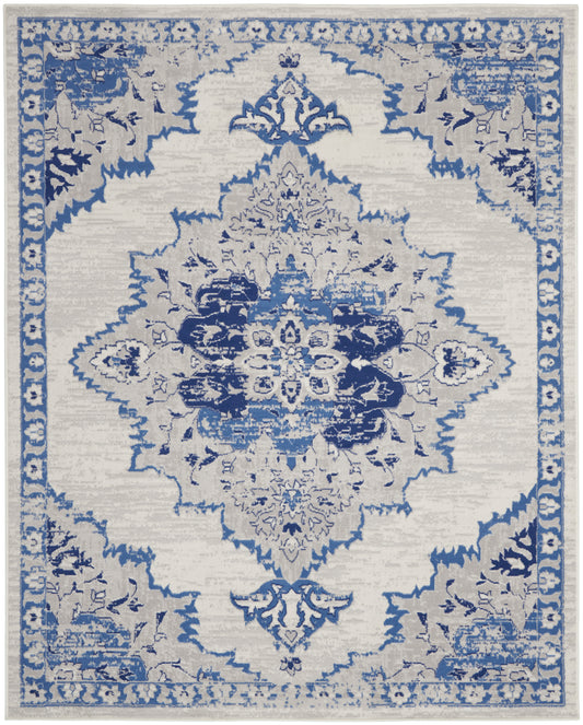 Nourison Home Whimsicle  Ivory Blue  Transitional