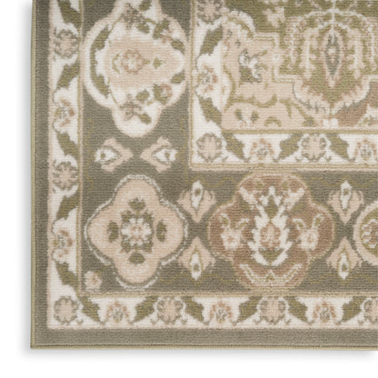 Nourison Home Grafix  Green  Traditional