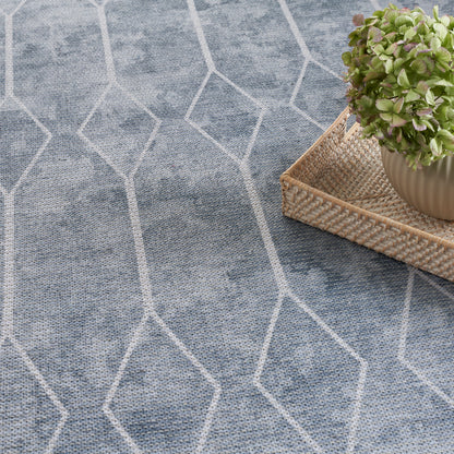 Nourison Home New Concept Washables  Blue Grey  Contemporary