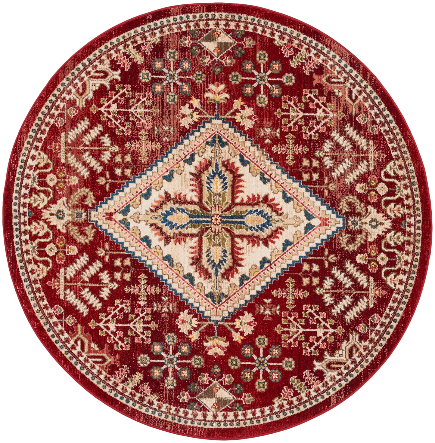 Nourison Home Karisma KAR02 Brick Ivory Traditional Power-loomed Rug