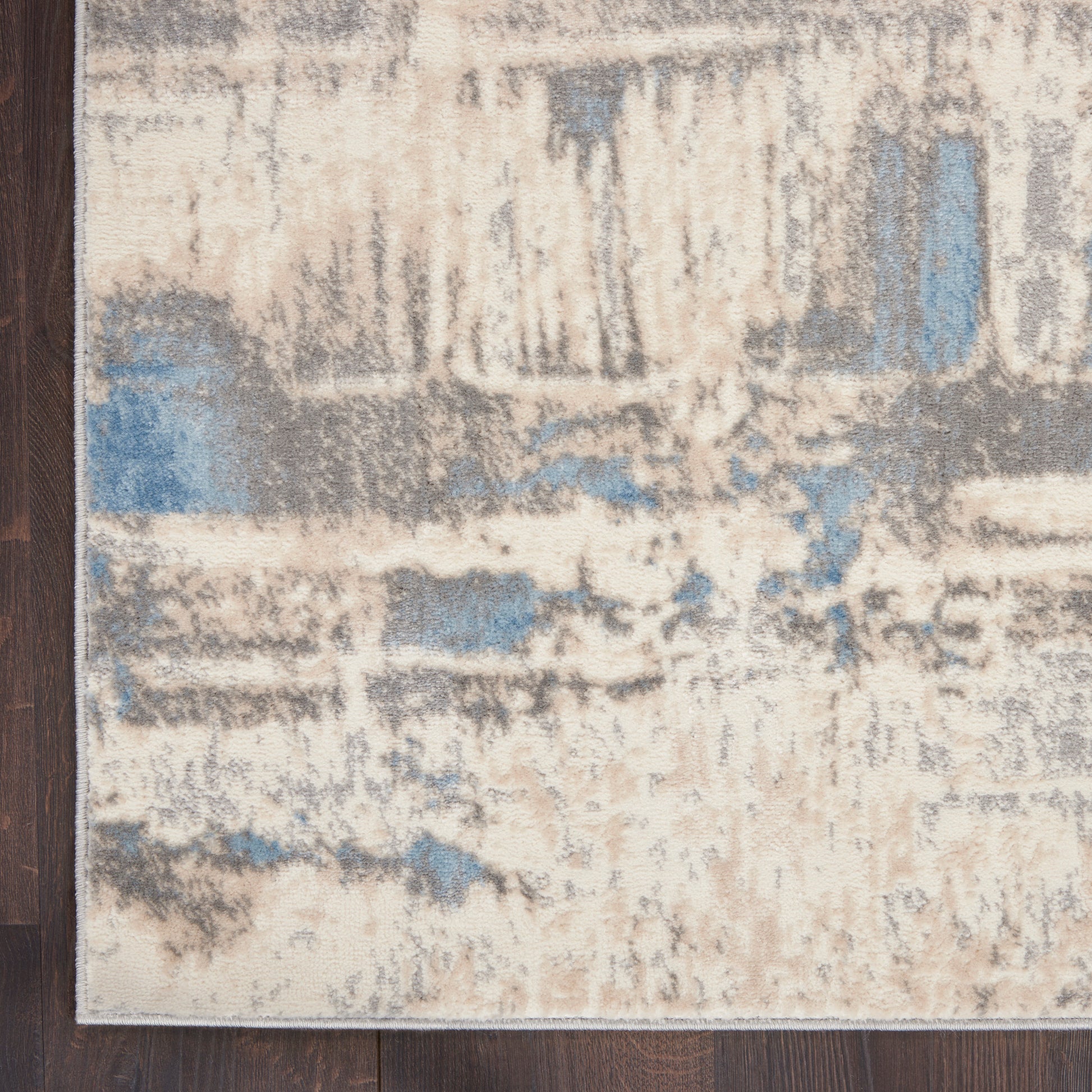 Nourison Home Solace  Ivory Grey Blue  Contemporary