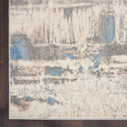 Nourison Home Solace  Ivory Grey Blue  Contemporary