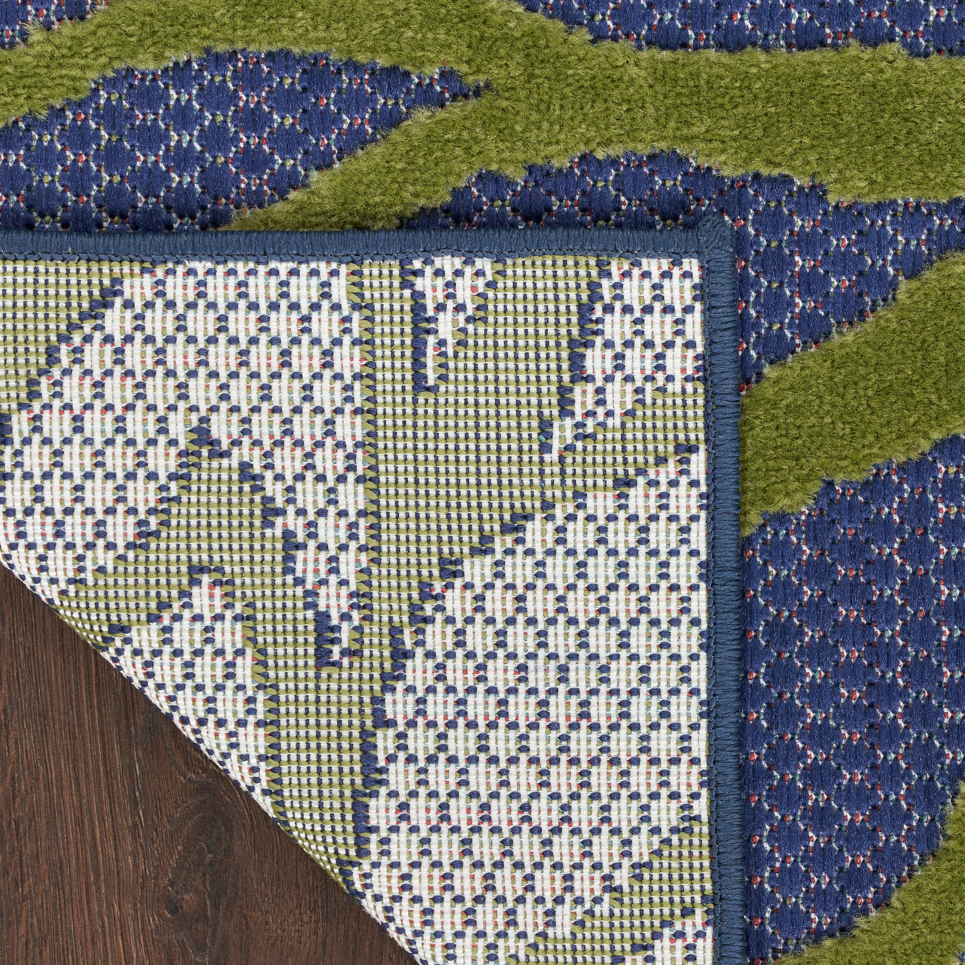 Nourison Home Aloha  Navy Multicolor  Contemporary