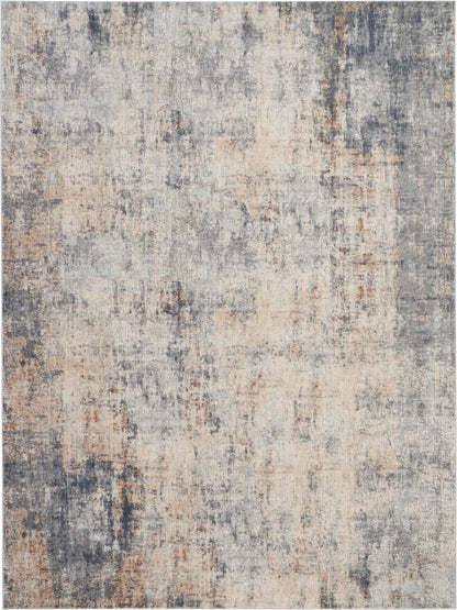 Nourison Home Rustic Textures RUS01 Grey Beige Contemporary Power-loomed Rugs