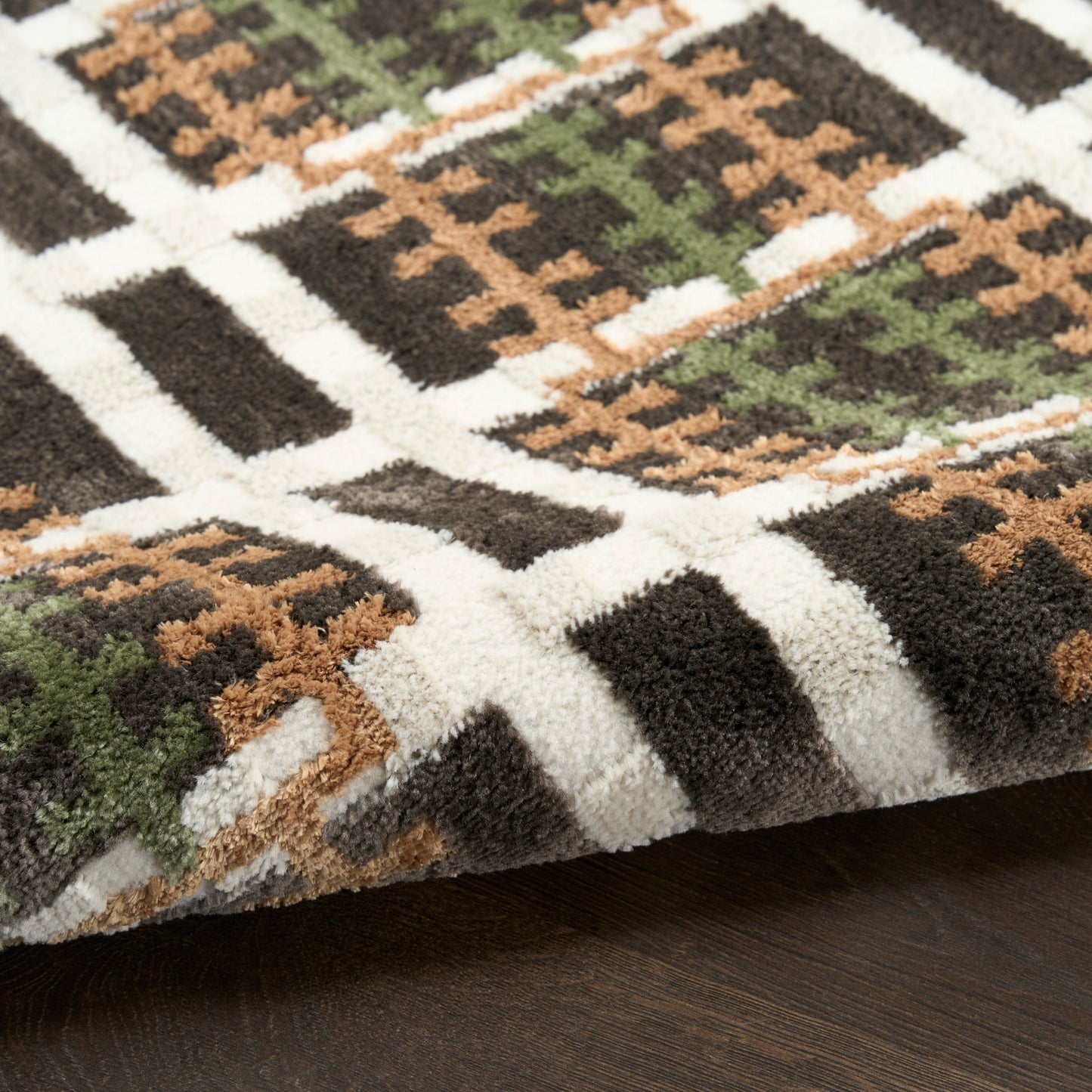 Nourison Home Nordic  Charcoal Multicolor  Contemporary