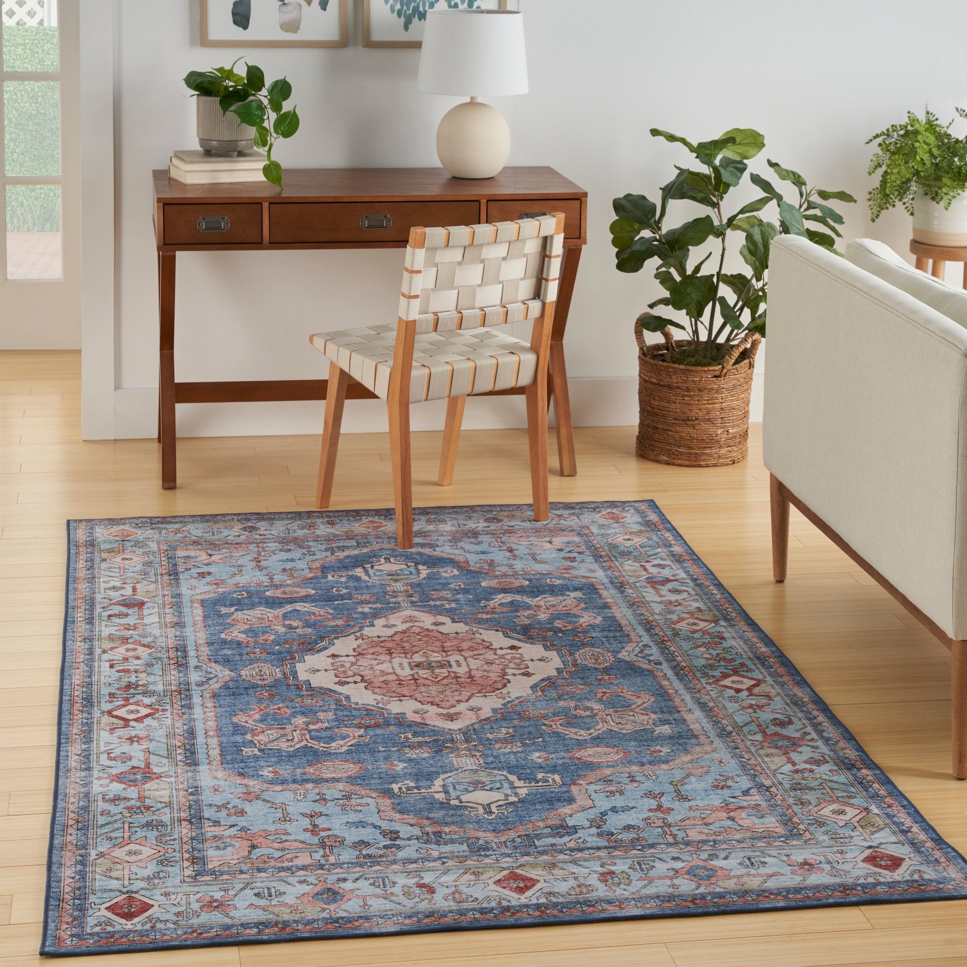 Nourison Home Fulton  Blue  Traditional