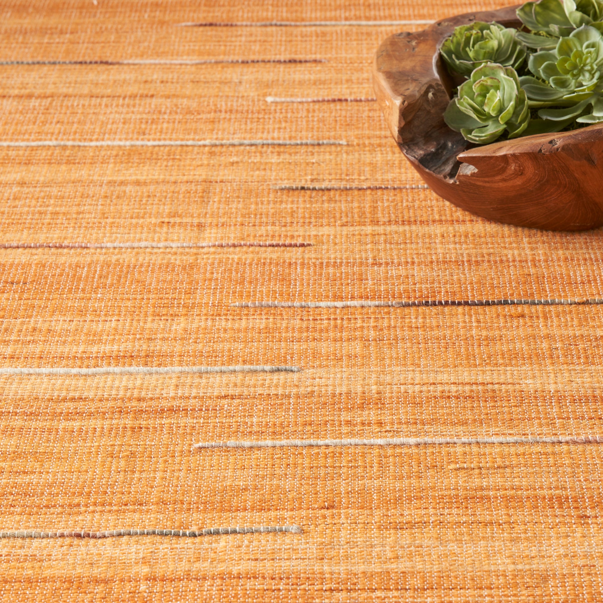 Nourison Home Interweave  Orange  Contemporary