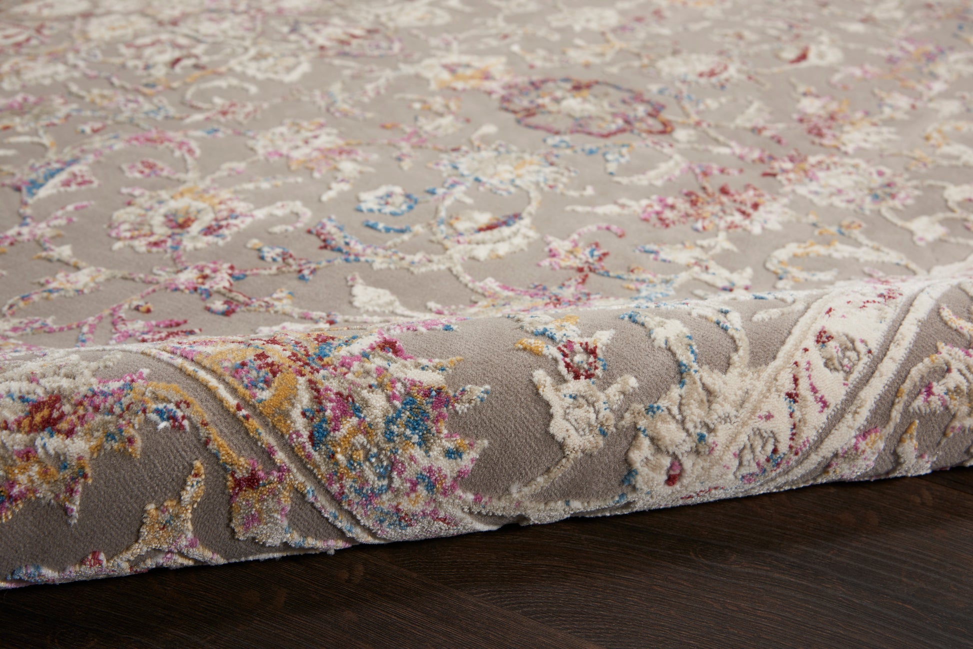 Nourison Home Melody  Grey Multi  Traditional