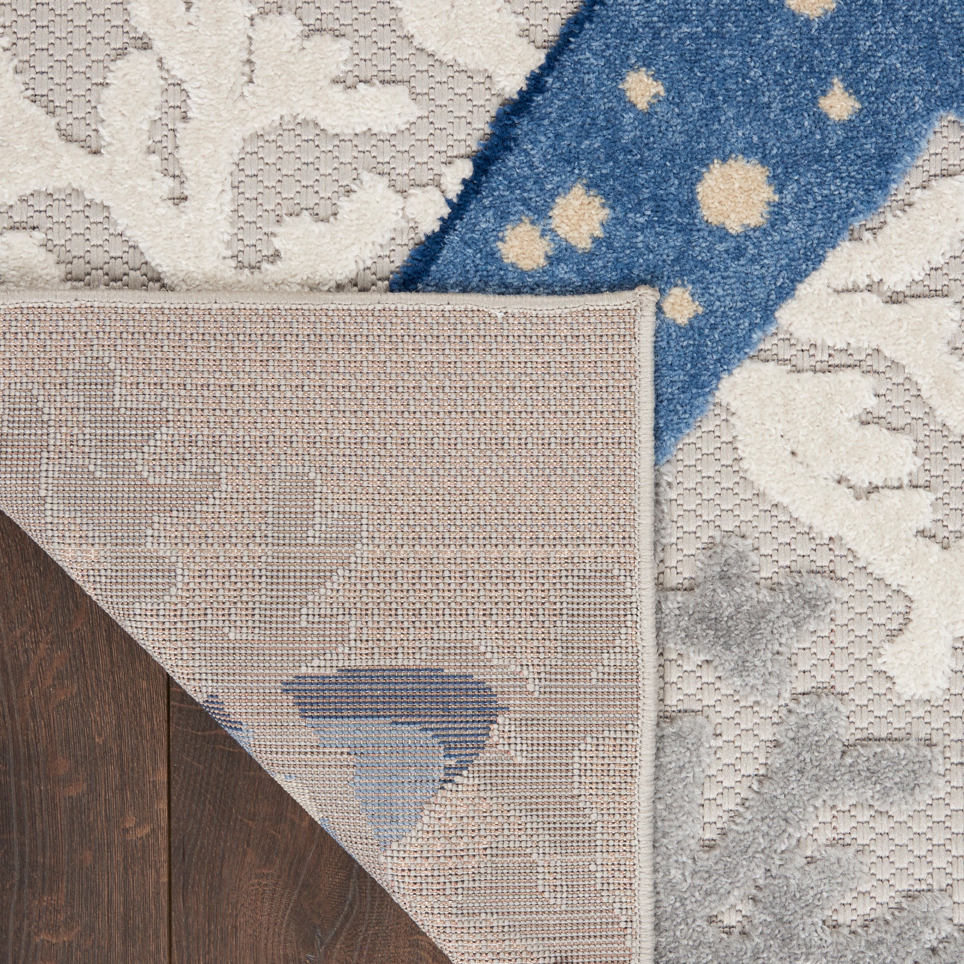 Nourison Home Aloha  Blue Grey  Contemporary