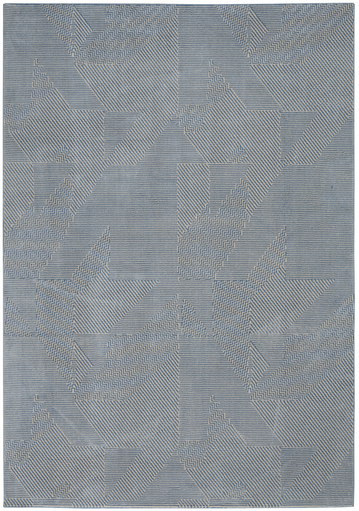 Calvin Klein Orlando CK852 Grey Blue Contemporary Loom-woven Rug