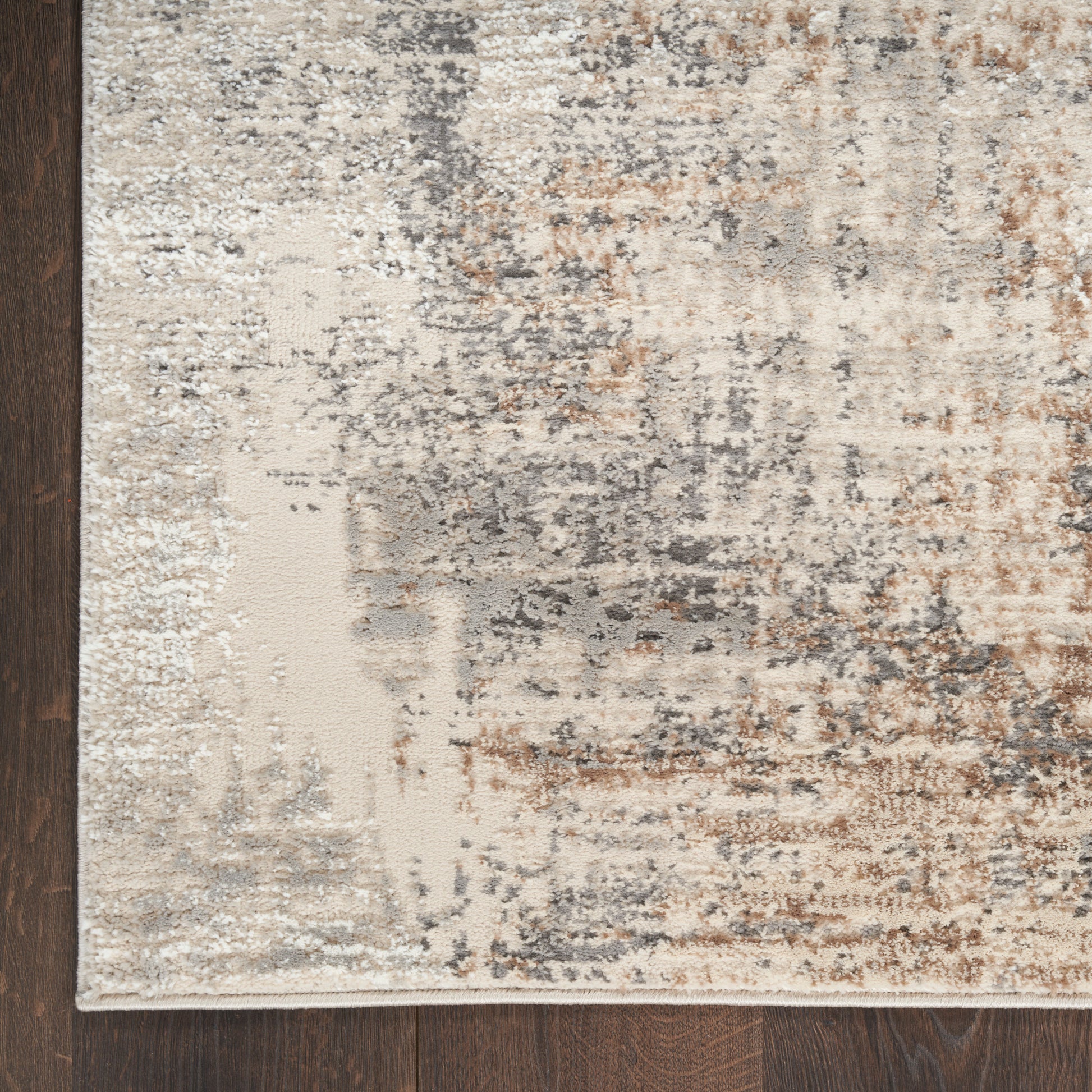 Nourison Home Sustainable Trends  Beige Grey  Contemporary