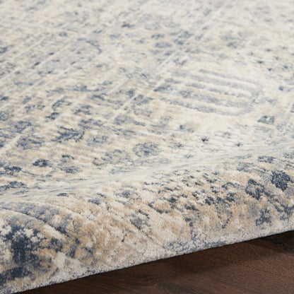 Nourison Home Malta  Ivory Blue  Traditional
