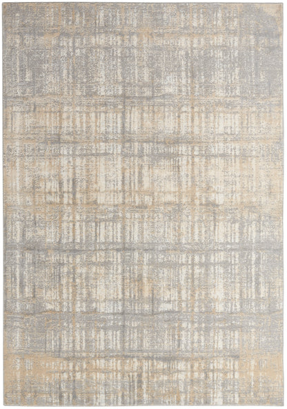 Calvin Klein CK005 Enchanting ECH05 Grey Ivory Contemporary Power-loomed Rug