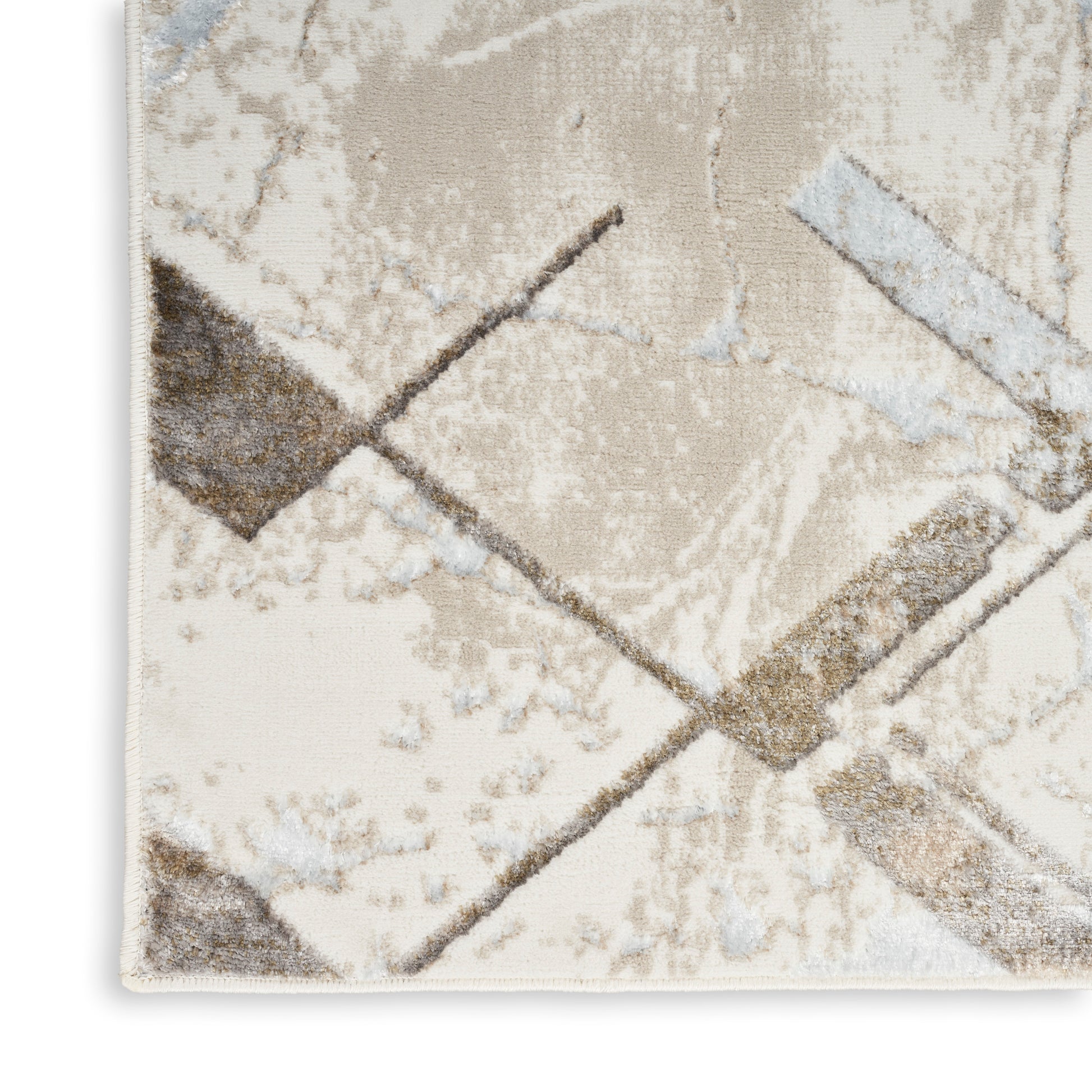 Nourison Home Glitz  Ivory Grey  Contemporary