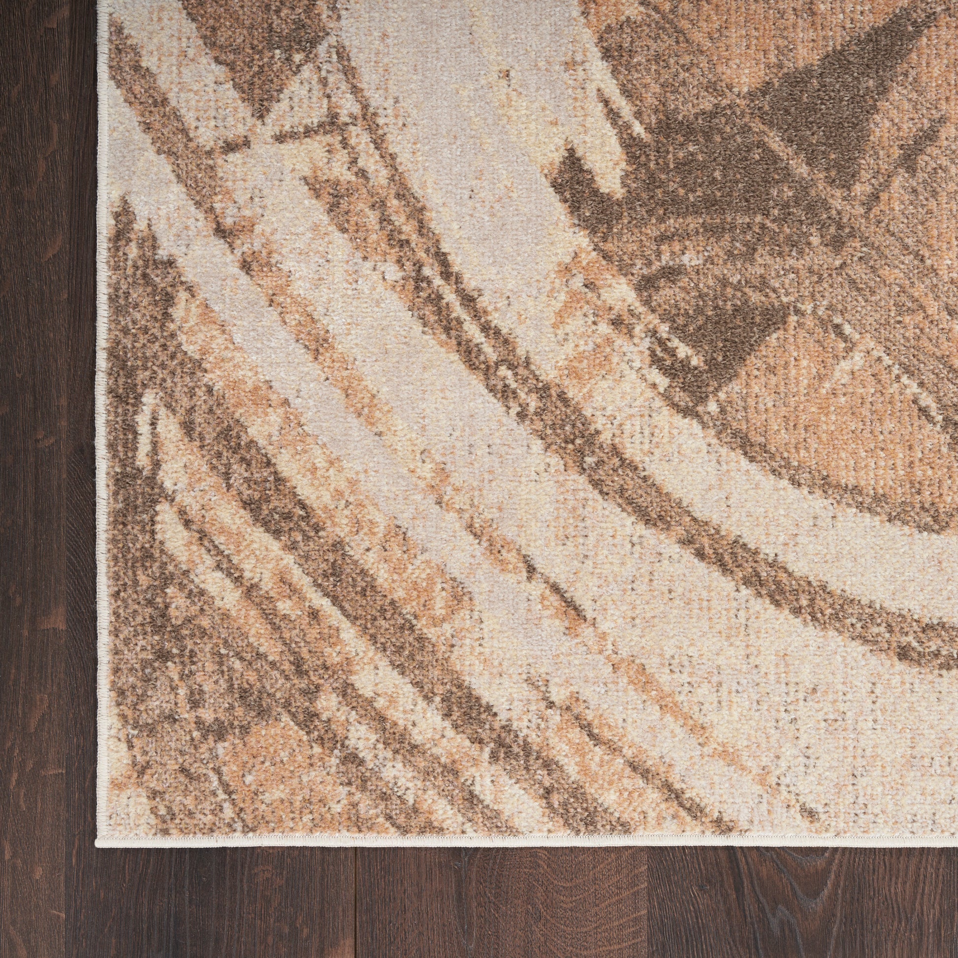 Nourison Home Astra Machine Washable  Beige  Contemporary