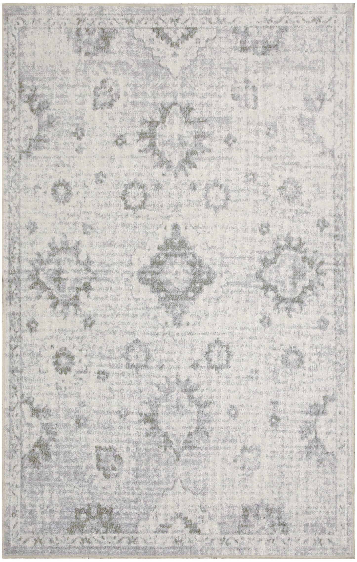 Nourison Home Astra Machine Washable ASW19 Ivory Traditional Power-loomed Rug