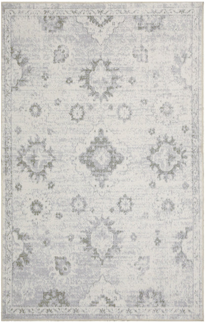 Nourison Home Astra Machine Washable ASW19 Ivory Traditional Power-loomed Rug