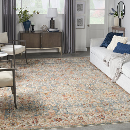 Nourison Home Sahar  Blue  Traditional