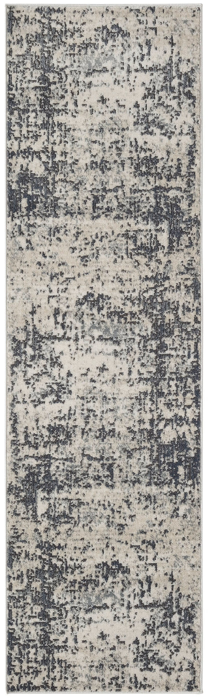Nourison Home Quarry QUA17 Ivory Grey Contemporary Power-loomed Rugs