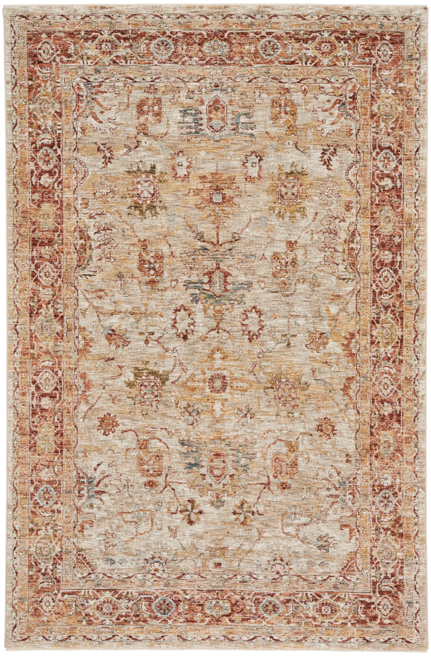 Nourison Home Sahar SHR02 Ivory Traditional Power-loomed Rug
