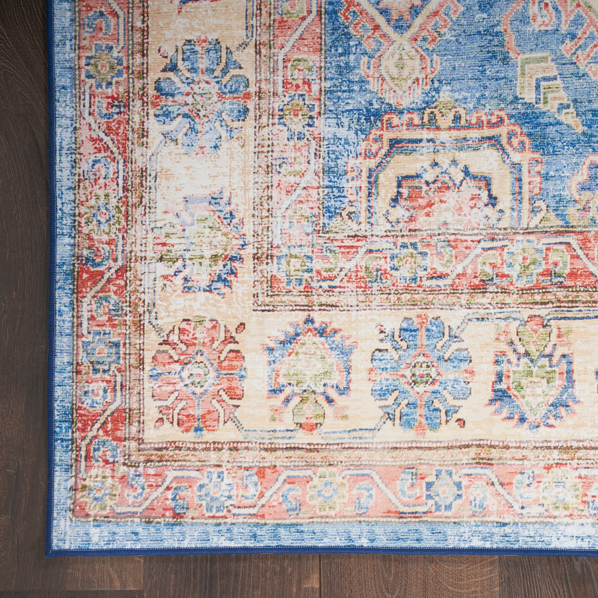 Nourison Home Fulton  Blue Ivory  Traditional