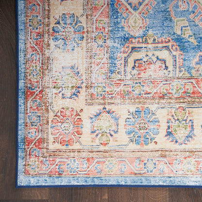 Nourison Home Fulton  Blue Ivory  Traditional