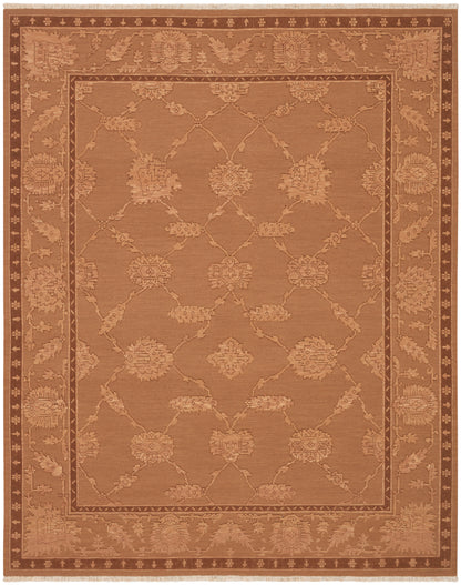 Nourison Home Silk Pointe SKP1 Brown Traditional Hand Knotted Rug
