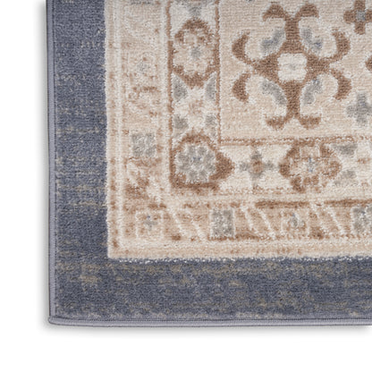 Nourison Home Serenity Home  Ivory Blue  Traditional