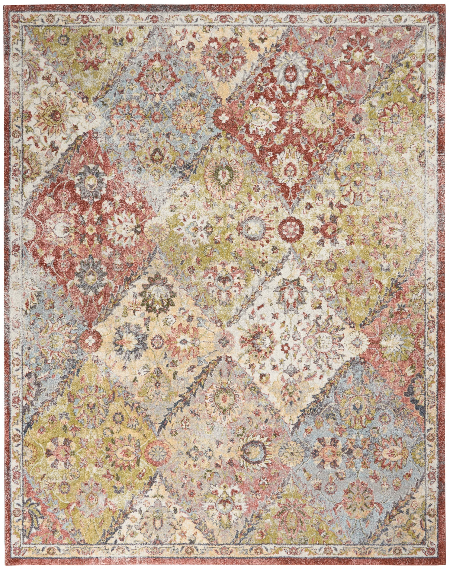 Nourison Home Soraya  Terracotta Multicolor  Transitional