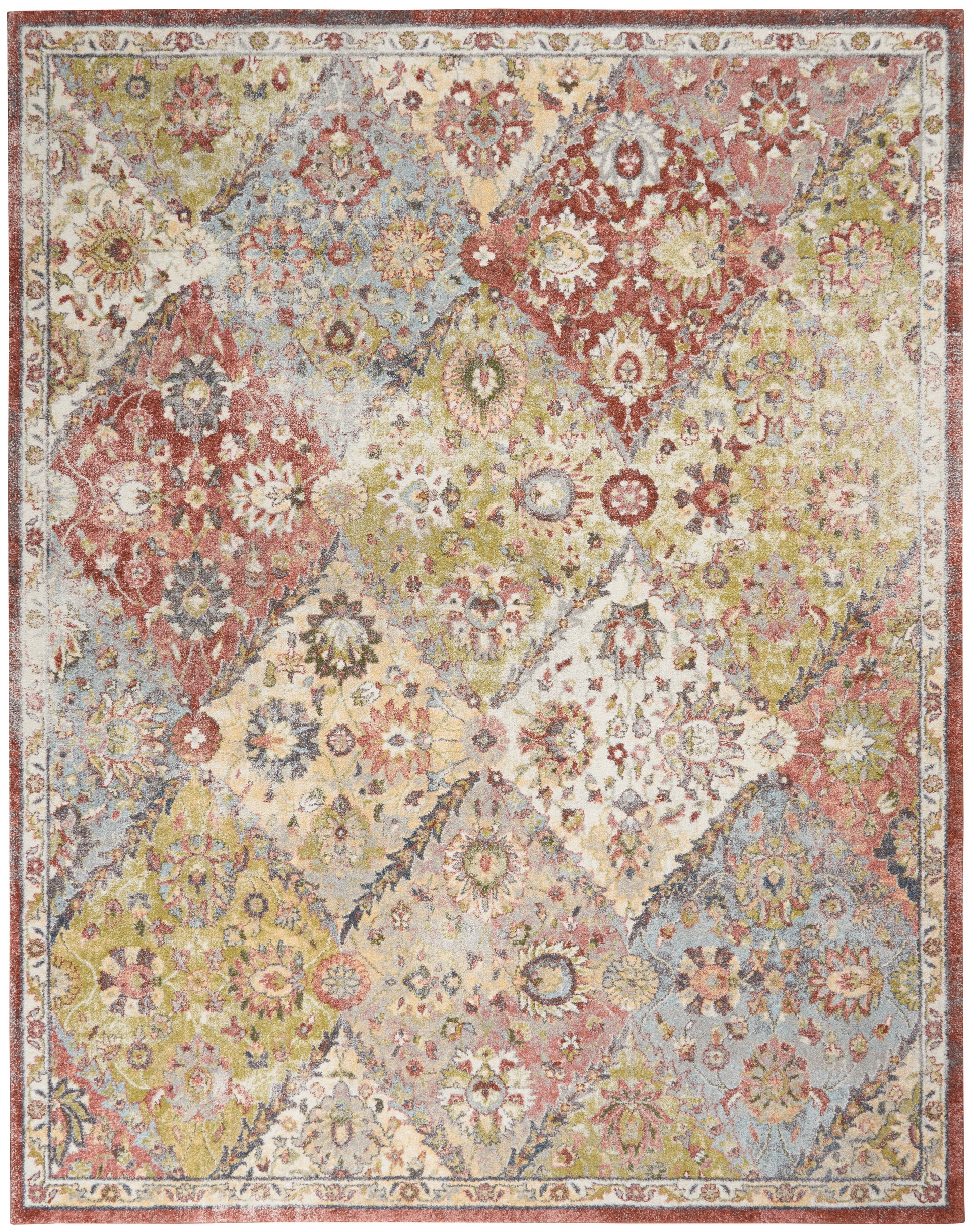 Nourison Home Soraya  Terracotta Multicolor  Transitional