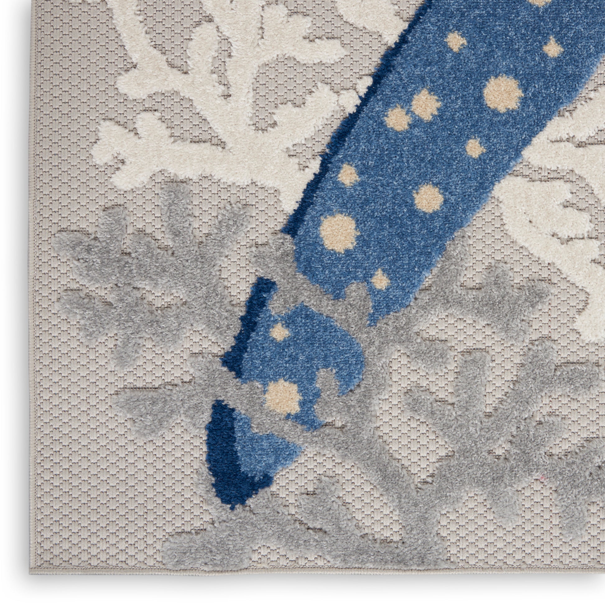 Nourison Home Aloha  Blue Grey  Contemporary