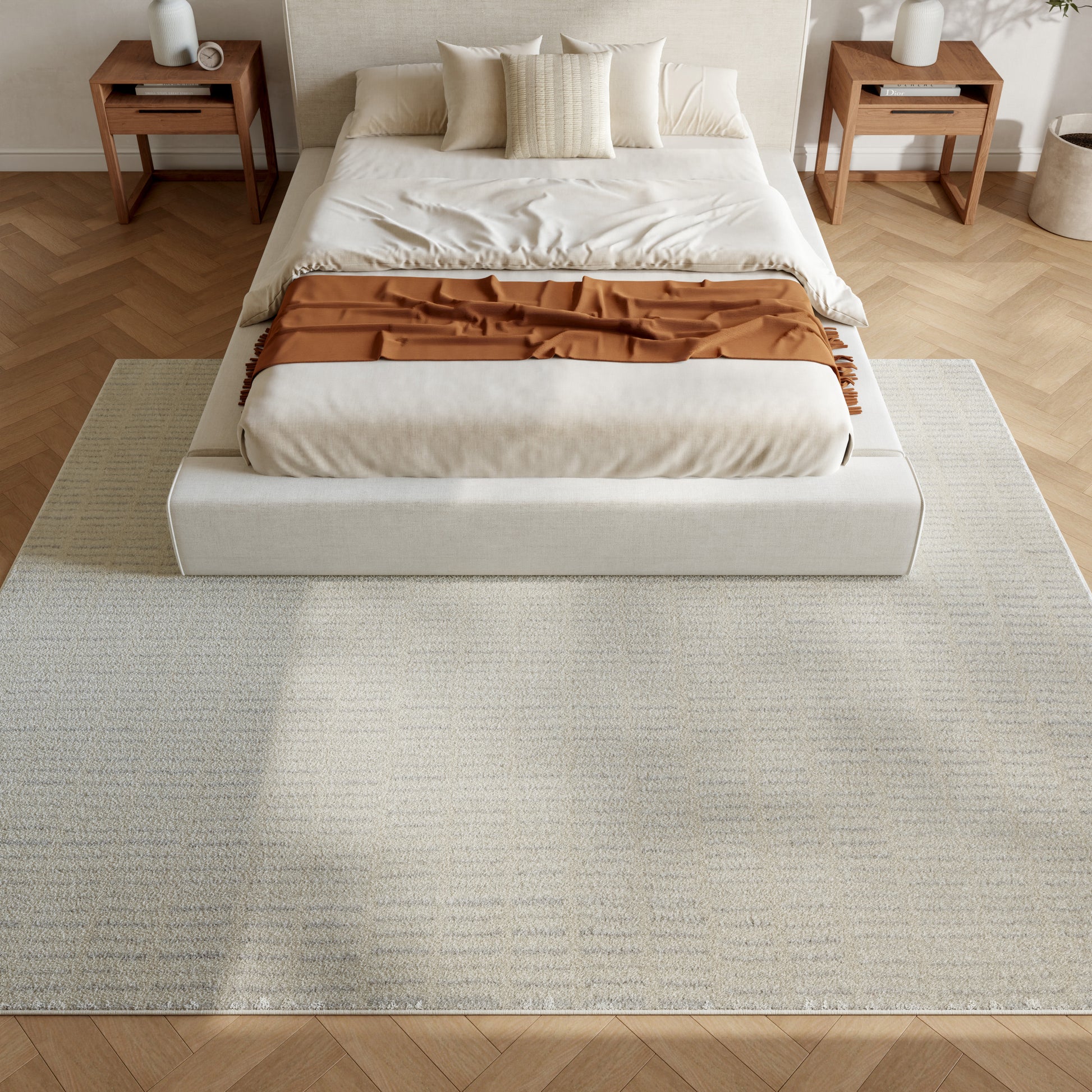 Nourison Home Modern Comfort  Ivory Grey  Contemporary