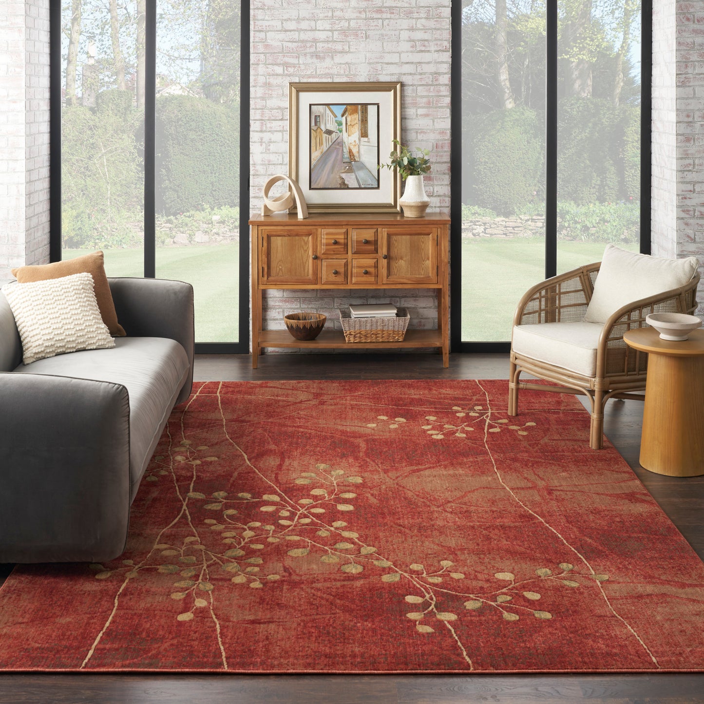 Nourison Home Somerset  Flame  Contemporary