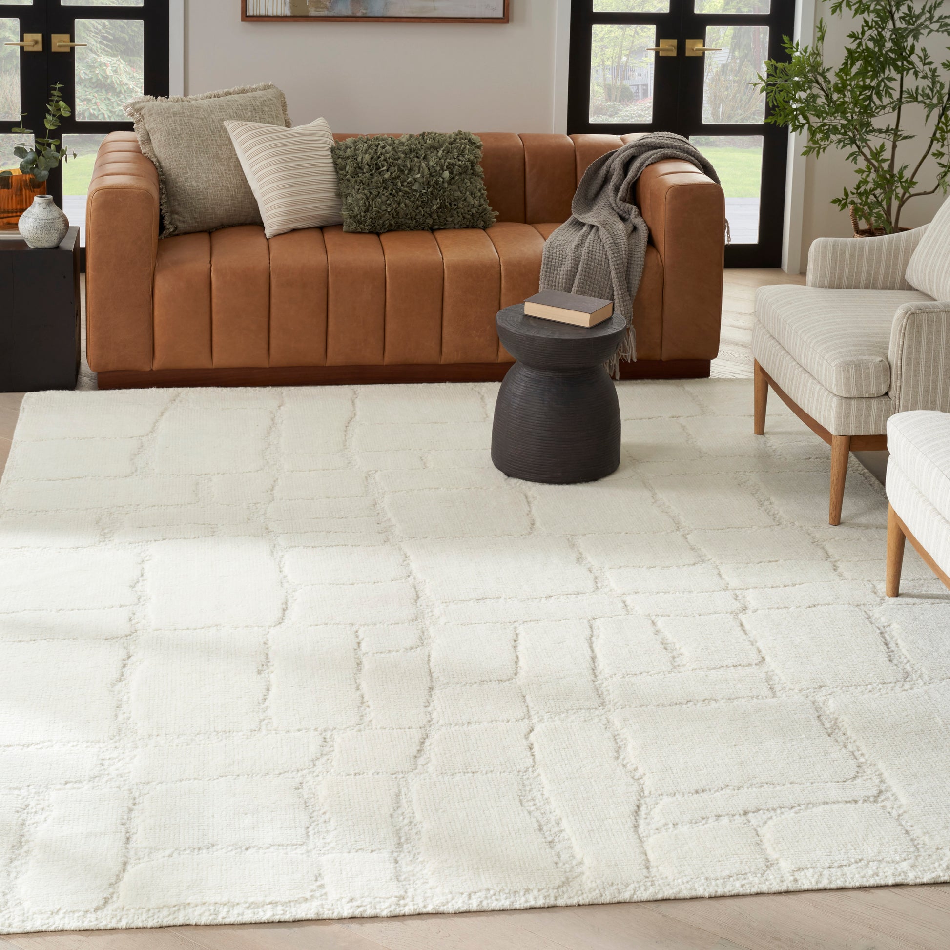 Nourison Home Blanco  Ivory  Contemporary