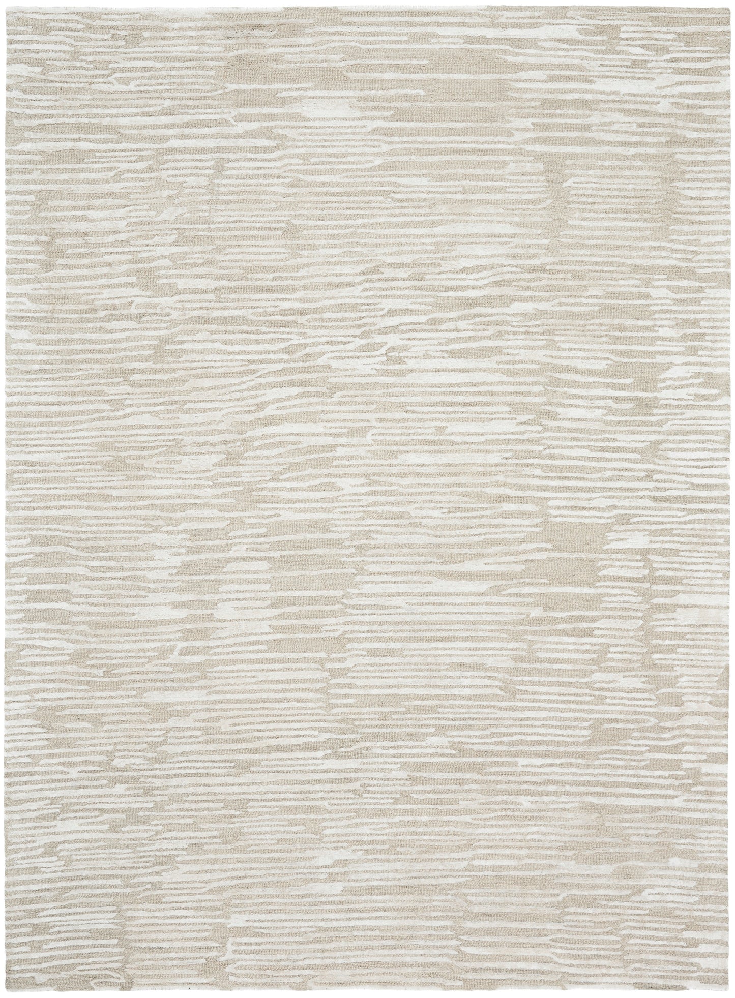 Calvin Klein CK010 Linear LNR01 Ivory Contemporary Hand Tufted Rug