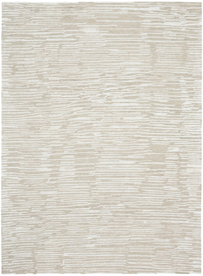 Calvin Klein CK010 Linear LNR01 Ivory Contemporary Hand Tufted Rug
