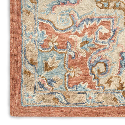 Nourison Home Maison  Rust Ivory  Traditional