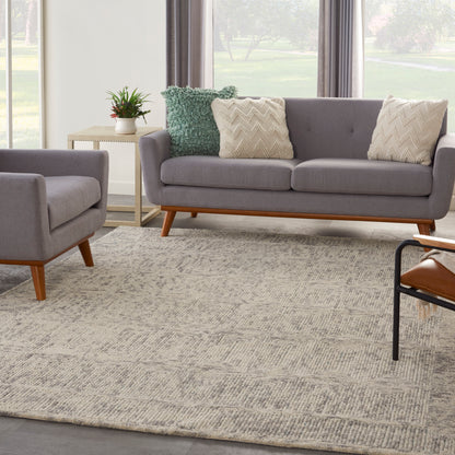 Nourison Home Colorado  Ivory Grey Teal  Contemporary