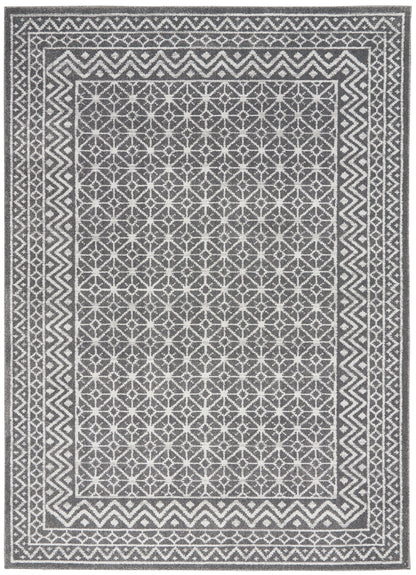 Nourison Home Palermo  Charcoal Silver  Contemporary