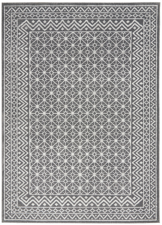 Nourison Home Palermo  Charcoal Silver  Contemporary
