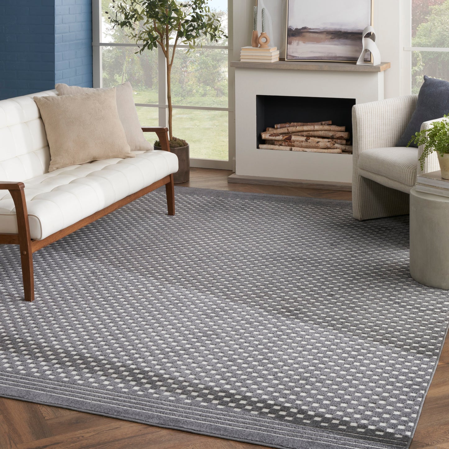 Nourison Home Care Free  Grey  Contemporary